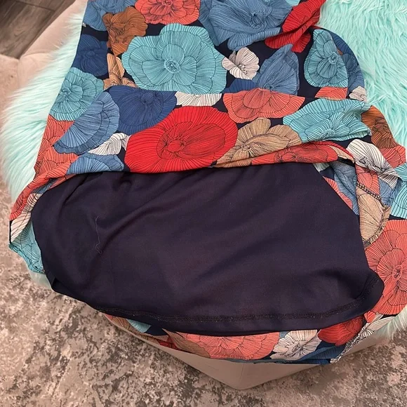 Floral Print Racerback Dress Chiffon Sz LG By Verse - Picture 3 of 3